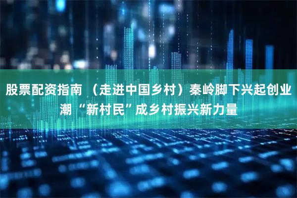 股票配资指南 （走进中国乡村）秦岭脚下兴起创业潮 “新村民”成乡村振兴新力量